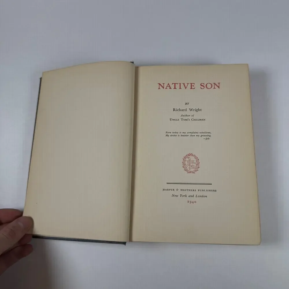 Native Son - by Richard Wright 1940 Vintage book